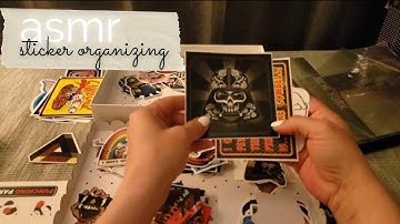 ASMR || Sorting and Organizing Stickers || Sleep and Relaxation || No Talking