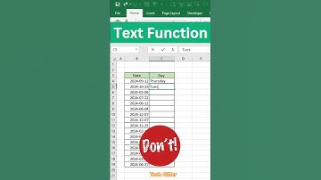 How to use Text Function in Excel tips and tricks