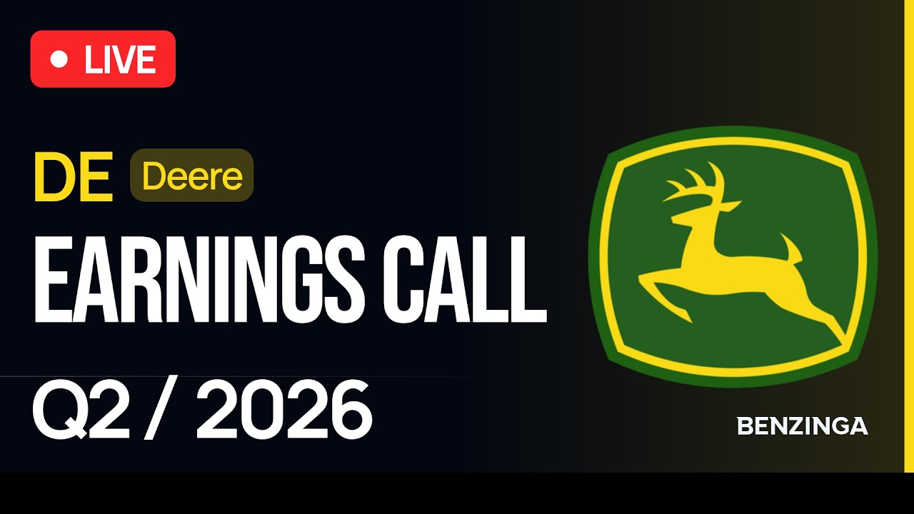 Deere Q2 FY26 Earnings Call | $DE | 🔴 WATCH LIVE