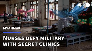 Treating Covid patients in secret Myanmar clinics | AFP screenshot 1