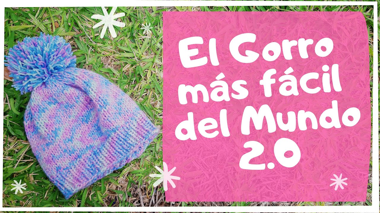 El gorro mas facil del mundo / Gorro tejido a dos agujas - YouTube