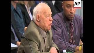 Mickey Rooney spoke out against elder abuse before a senate committee on aging on Wednesday. The 90-