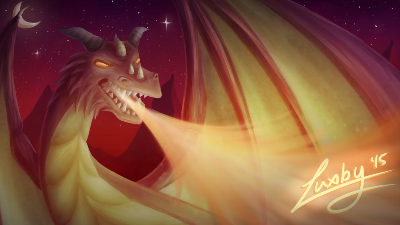 [SpeedArt] Night Dragon Painting