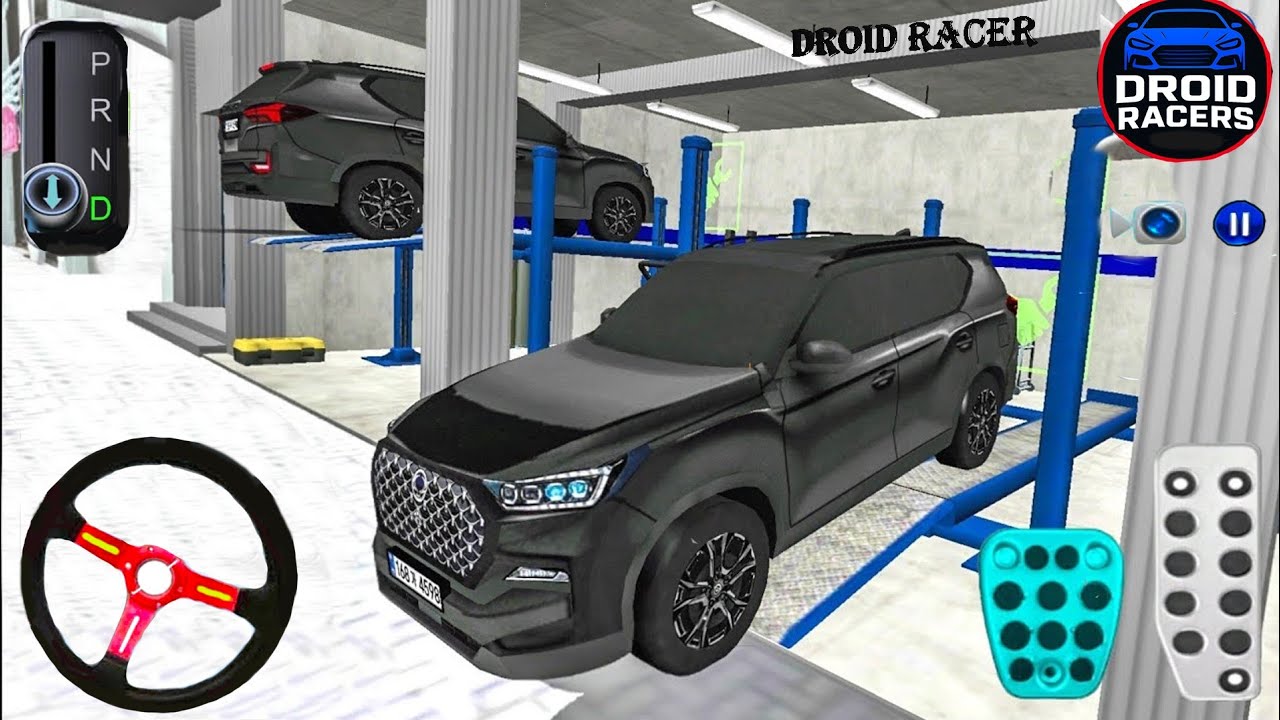 Black Mercedes G63 Car Stuck in Auto Repair Shop- 3d Driving Class -Android Gameplay 