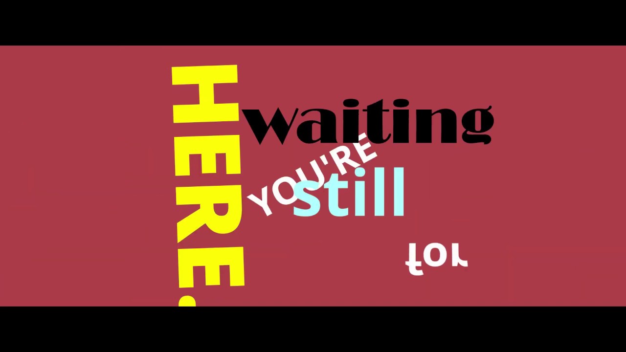 Basic Kinetic Typography - Inspired by Apple's Don't Blink