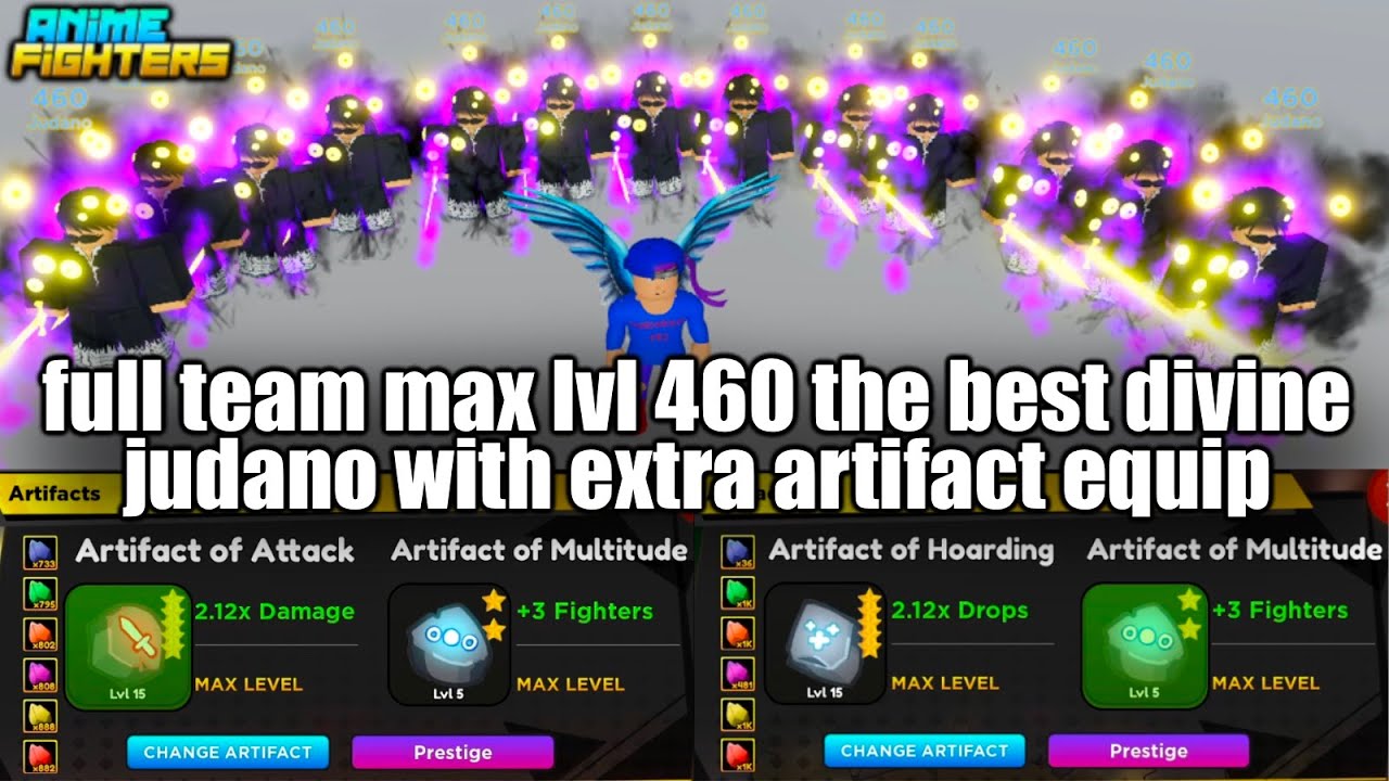 GOT MAX ARTIFACTS, Double Passive STRONGEST DIVINE! OP DROP + TIME Teams!  [ROBLOX ANIME FIGHTERS] 