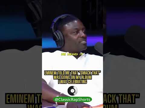 Akon on work with Eminem on Smack That. 