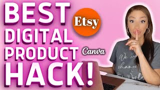 FASTEST WAY To Create A Color Palette on CANVA | EASY Digital Product HACK for Etsy or Socials!