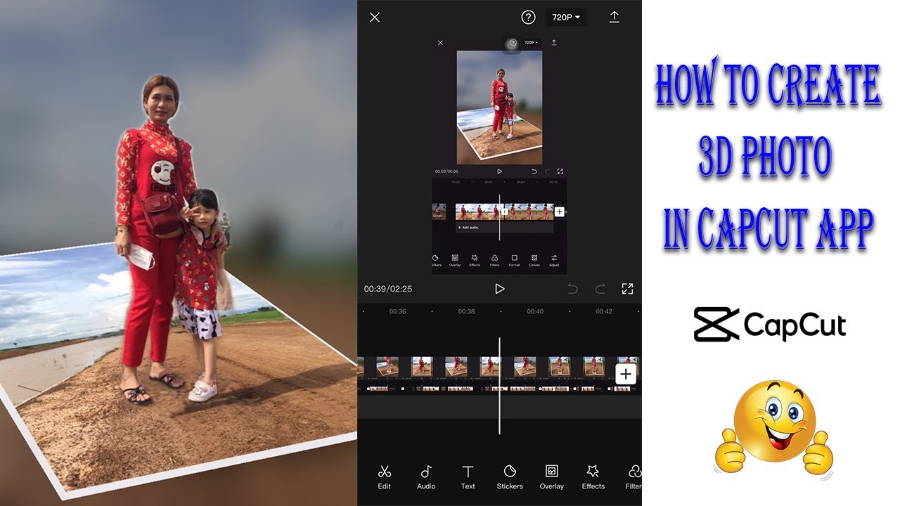 3D Popup Album in capcut, How to crate 3d photo in capcut - YouTube