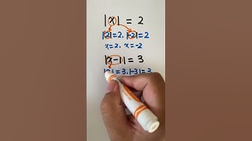 Absolute Value | How to solve absolute equations #absolutevalue #algebra #shorts
