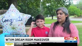 Military child surprised with Dream Room Makeover win