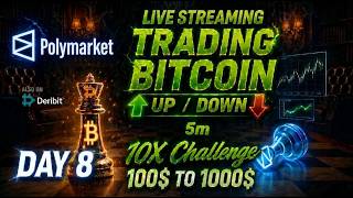 Day 009 - Polymarket Trading Bot 10X Challenge | BTC UP/DOWN 5m | $110 to $1,000 | APR: $-11.89