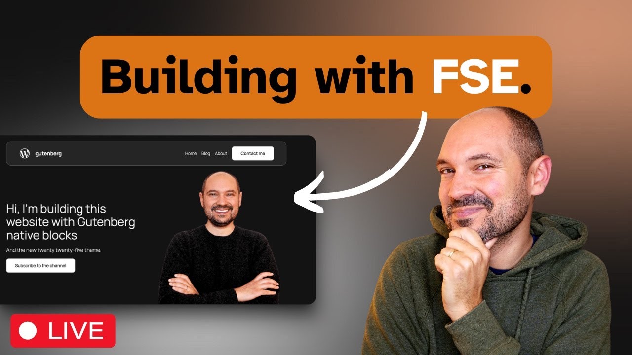 Creating a website with Gutenberg FSE, WordPress 6.7, Twenty Twenty-Five Theme [LIVE!]
