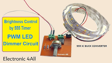 LED Dimmer Circuit PWM | Brightness Control by 555 Timer