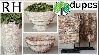 RESTORATION HARDWARE DIY DUPES ROOM DECOR | HIGH END HACKS | DOLLAR TREE DUPES