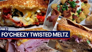Cheesy comfort food served in colorful Fo’Cheezy Twisted Meltz screenshot 5