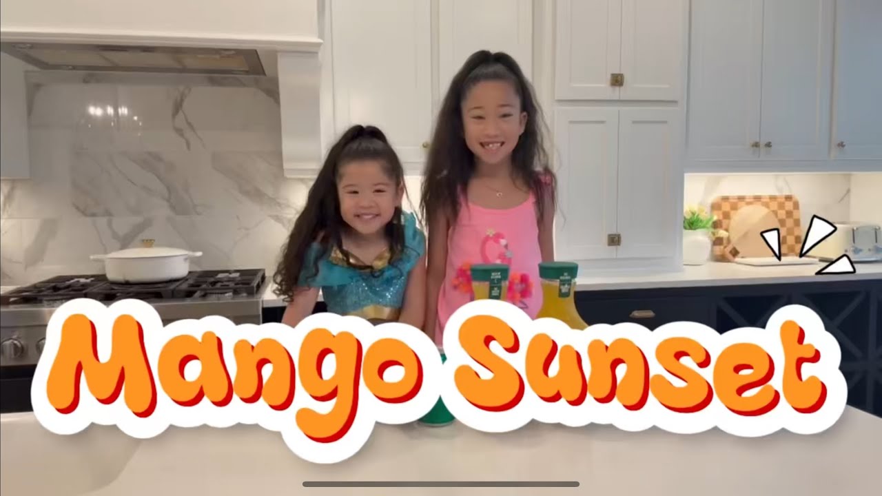Mango Sunset 🍹 | Kid-Friendly Summer Drink Recipe!