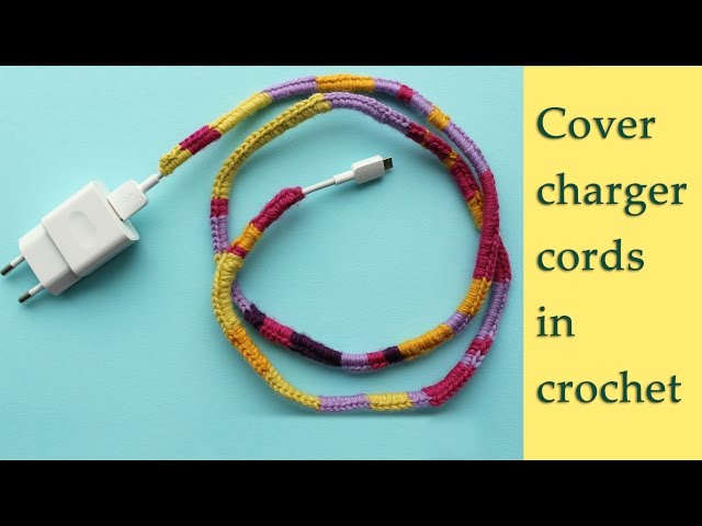 crocheted cord covers – not your average crochet