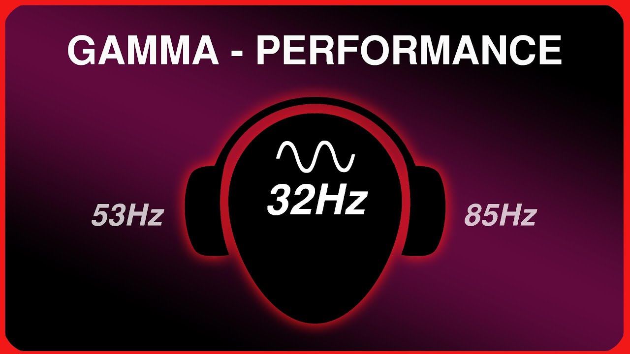 Performance: Pure Binaural Beats - Gamma - 32Hz@69Hz - Long version