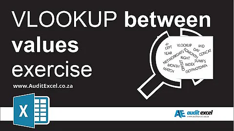 Categorise people in age groups with VLOOKUP exercise- Solution video link shown in description