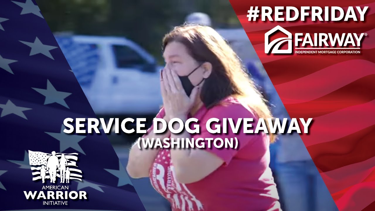 RedFriday Service Dog Giveaway (Washington) American Warrior