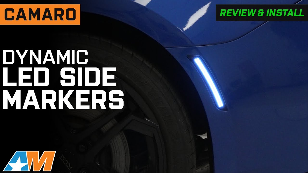 Обзор и установка динамических светодиодных боковых габаритных огней Camaro 2016–2024