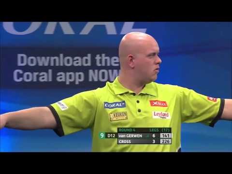 9 Dart Finish - Michael van Gerwen against Rob Cross - UK Open - 5 March 2016