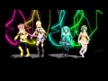 MMD Bad apple! Luka Lily Miku Gumi