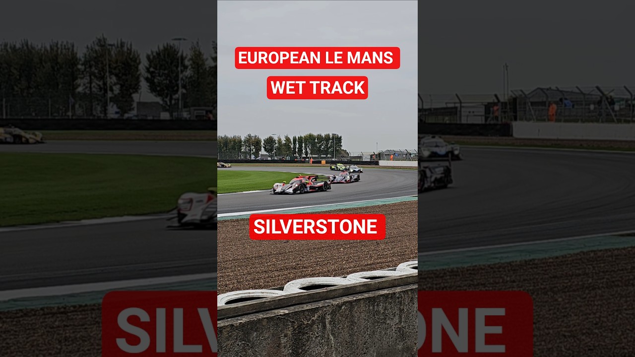 WET TRACK ACTION European Le Mans Series Silverstone