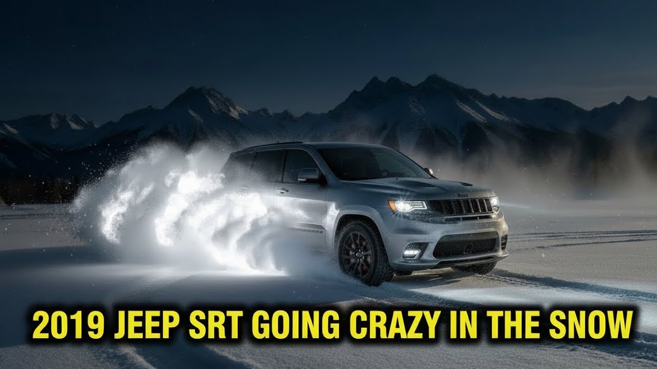 2019 JEEP SRT DRIFTING IN THE SNOW