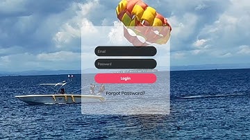 Transparent login form with video background | Fullscreen Video Background Login Form