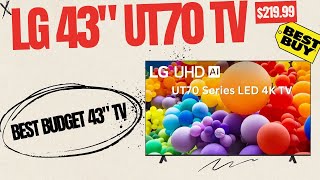 LG 43 INCH UT70 Series 4K TV Review | Best Budget Smart TV in 2025? 43UT7000PUA | LG 43" TV $219.99