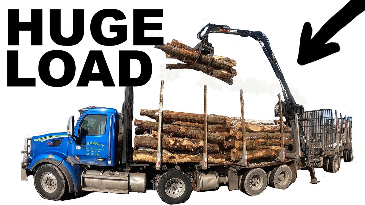 Log load of Firewood delivered! - YouTube