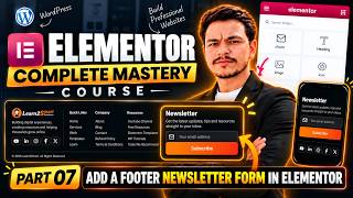 Add a Footer Newsletter Form in Elementor | Part 7: Build a WordPress Website From Scratch