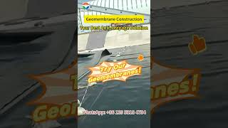 Geomembranes Construction for Reservoir/ Pond Liner #geomembrane #pondliner #damliner