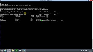 Contents of /etc/fstab File in Redhat Linux 6