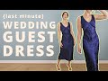 Sewing a {very last minute} wedding guest dress | Satin Slip Dress from a Vintage Sewing Pattern