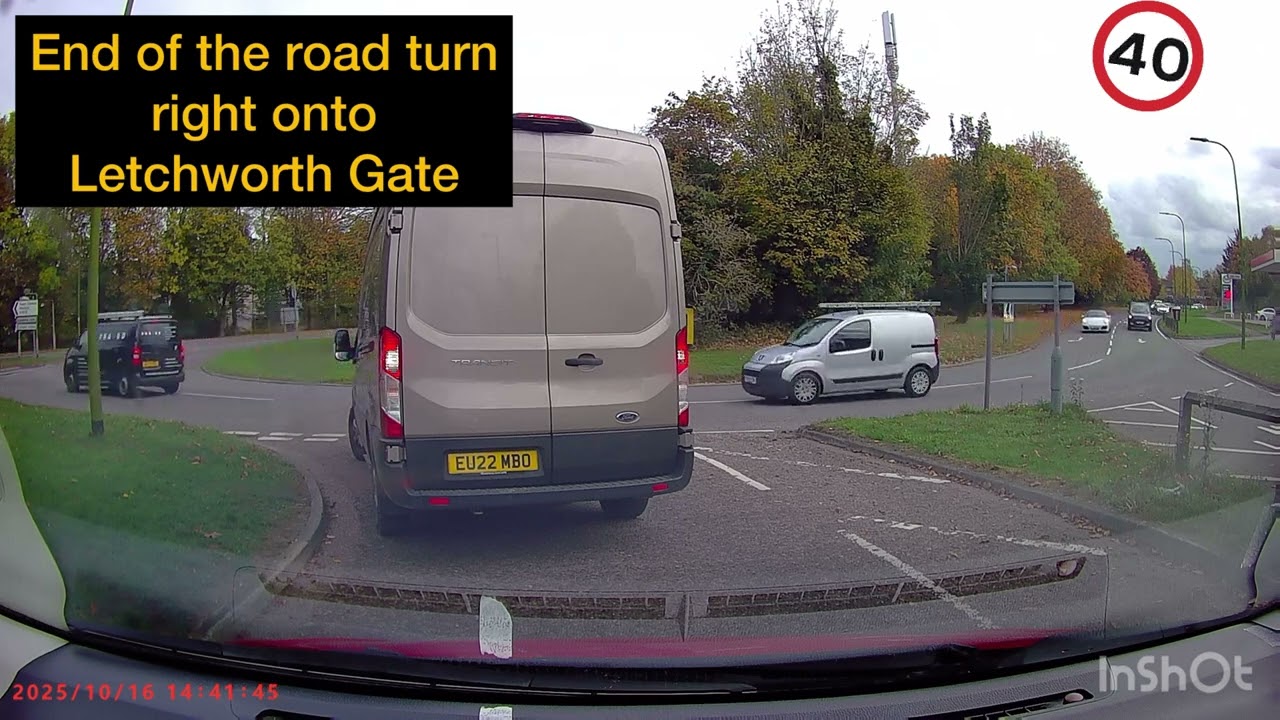 Letchworth Driving Test Route 3. Actual Driving Rest