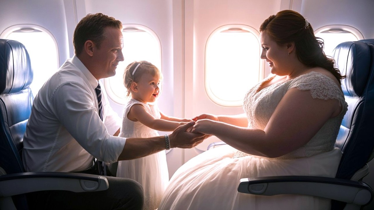 Single Dad Gave Up First-Class Seat for ‘Too Fat’ Bride—Unaware She’s a Millionaire Who Controls the