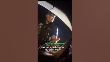 Funny Cop Interaction - Homeboy Got Pulled Over! 😂 #shorts