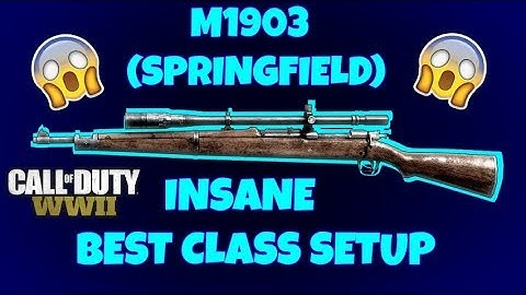 COD WW2 - INSANE M1903 (SPRINGFIELD) BEST CLASS SETUP + GAMEPLAY AND KILL FEEDS