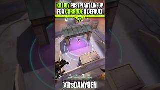 Easy KillJoy Post-Plant Molly Lineup for B Site on Corrode