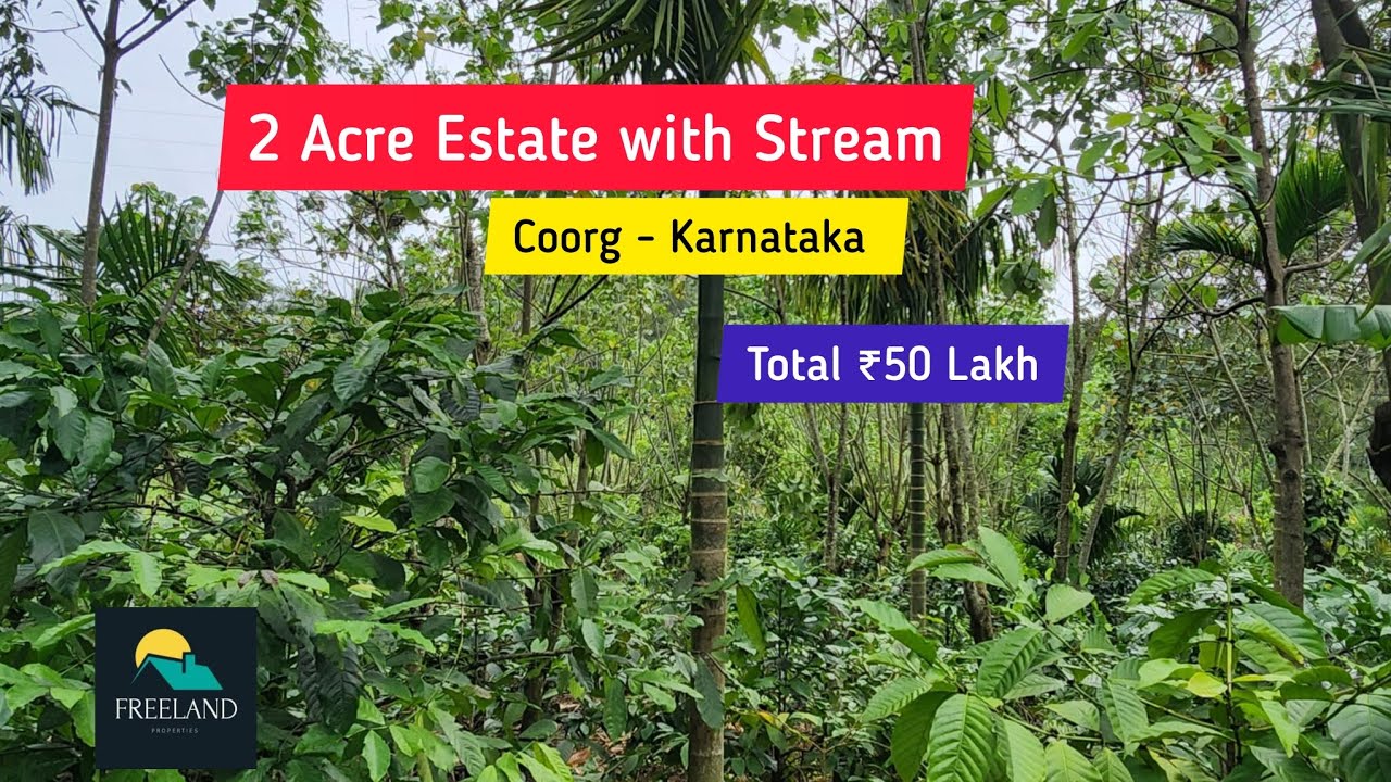 2 Acre Beautiful Coffee Estate with Stream For Sale | Coorg | Karnataka