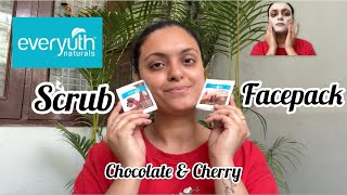 Everyuth Chocolate Cherry Scrub Face Pack Review 20 Mein Glow