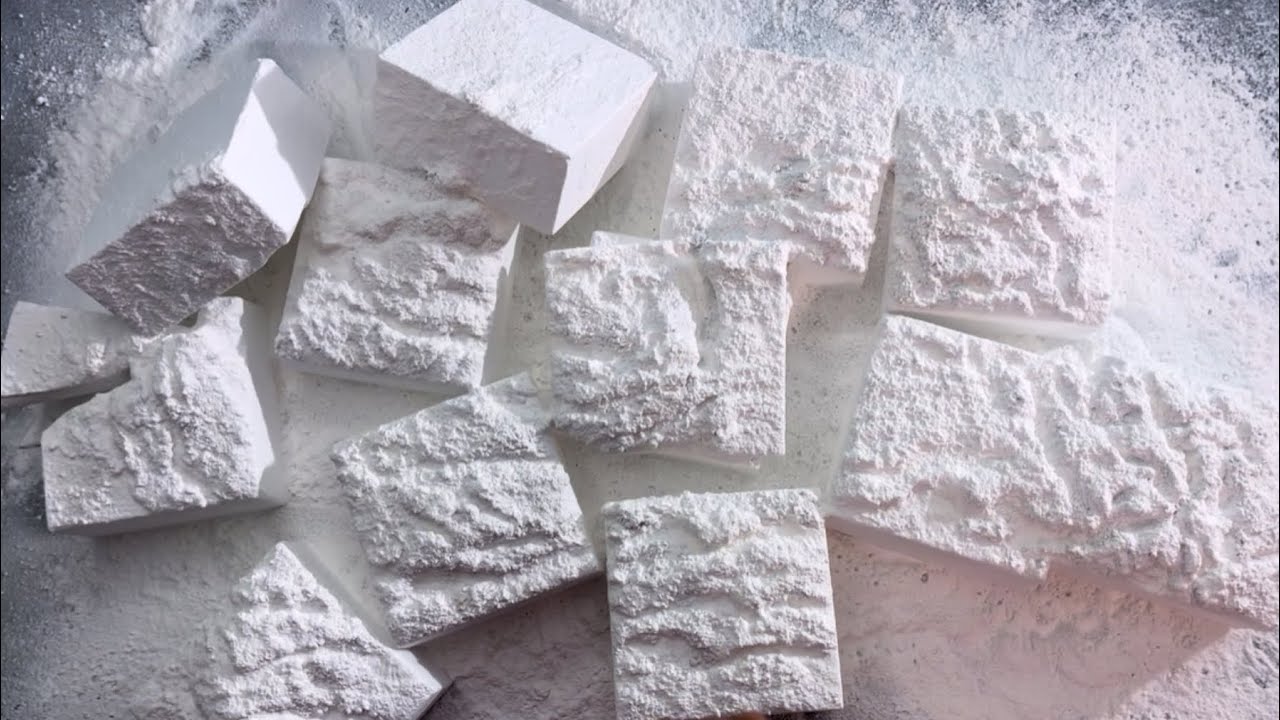 Mini JUMBO Chalk Covered in Bon Ami & Baby Powder 😊 Gym Chalk ASMR