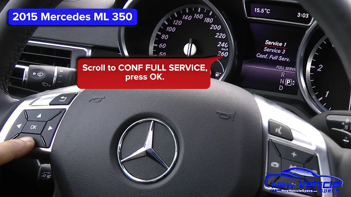 2015 Mercedes ML 350 Oil Light Reset / Service Light Reset