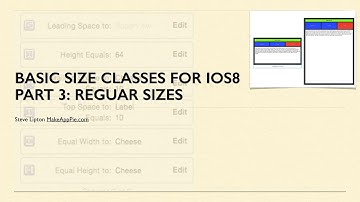 Swift Swift: Regular Size Classes and Even Buttons