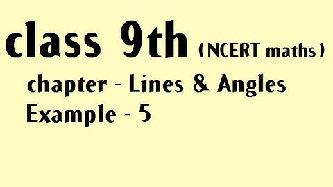 class 9th NCERT maths Example 5