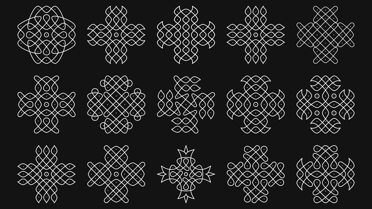 7x3 புள்ளியில் அழகான மற்றும் மிகவும் எளிமையான 15 கோலங்கள் - உங்கள் வீட்டு வாசலை அழகு படுத்த