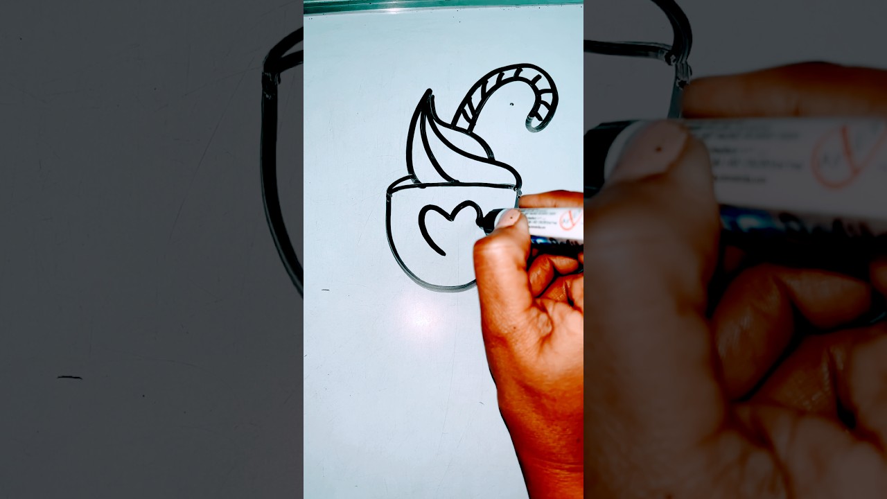 Ice cream cup drawing 